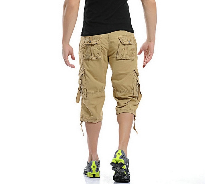Men's Calf Length Casual Cargo Shorts