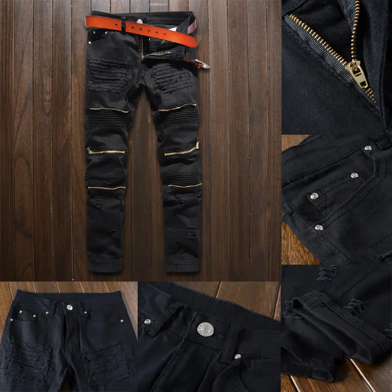Men's Slim Ripped Jeans