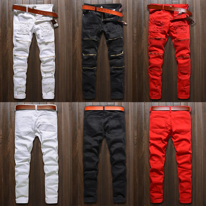 Men's Slim Ripped Jeans