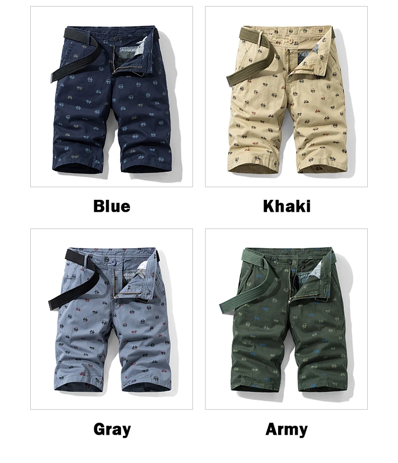 Men's Cargo Shorts with Pattern
