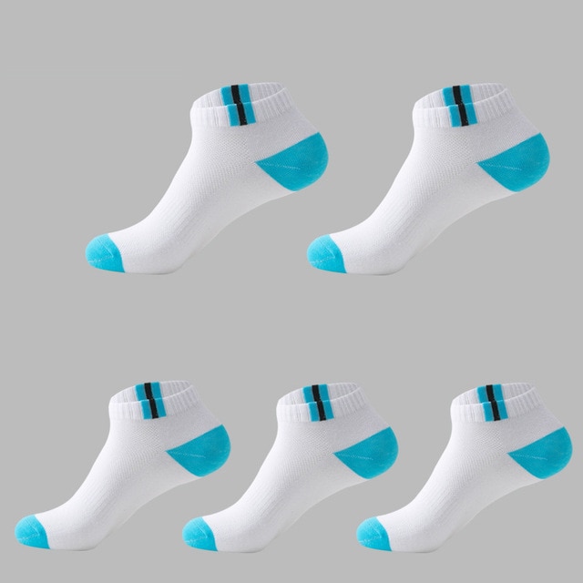 Men's Striped Detail Socks 5 Pairs Set
