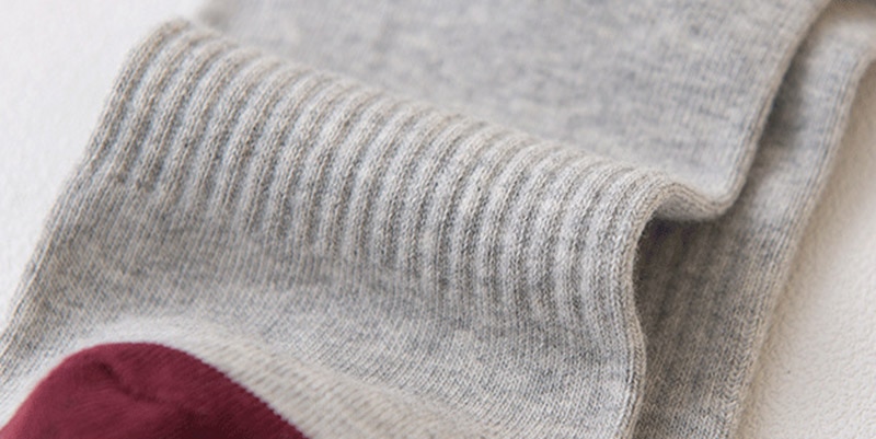 Men's Striped Detail Socks 5 Pairs Set