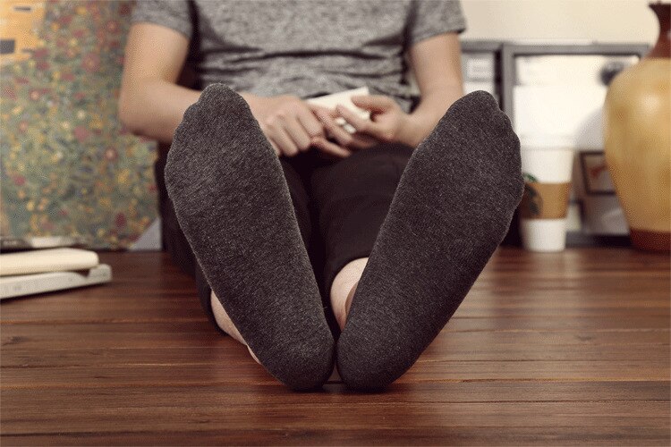 Men's Short Cotton Socks 5 Pairs Set