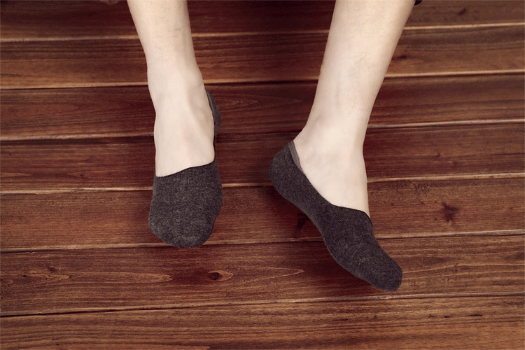 Men's Short Cotton Socks 5 Pairs Set