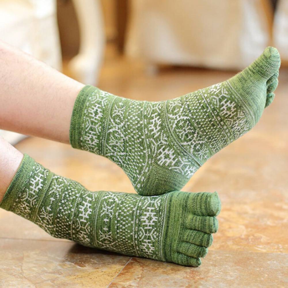 Men's Scandinavian Style Five Fingers Socks