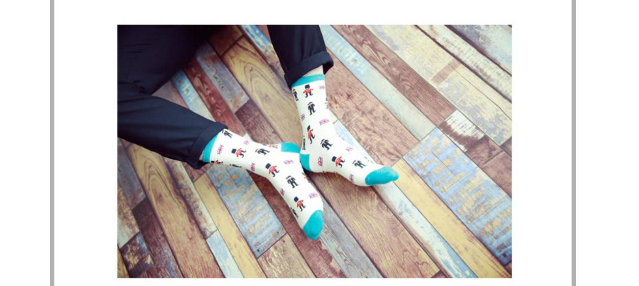 British Soldier Print Socks