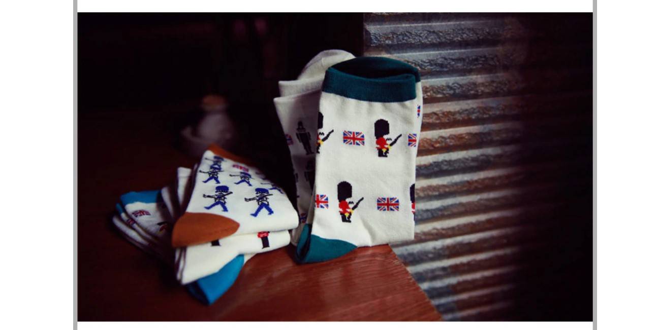British Soldier Print Socks