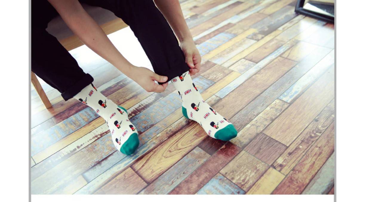 British Soldier Print Socks