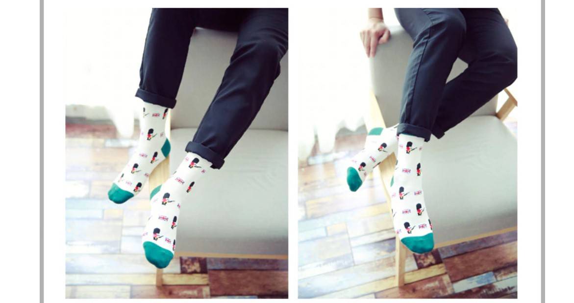 British Soldier Print Socks