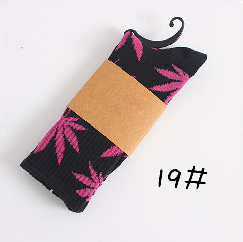 Weed Print Cotton Socks