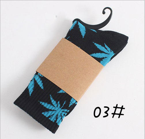 Weed Print Cotton Socks