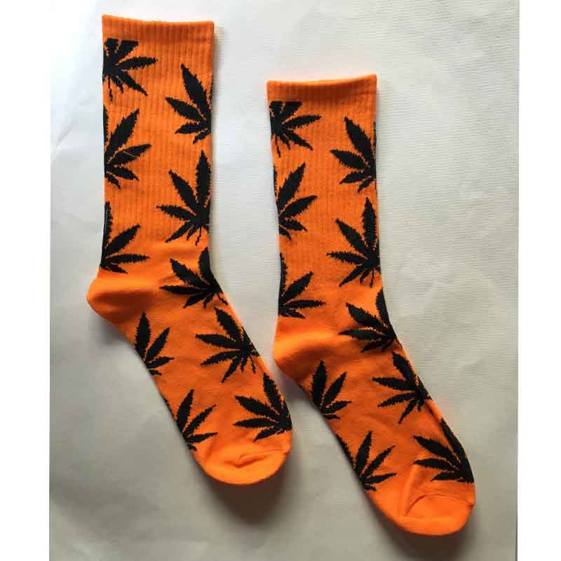 Weed Print Cotton Socks