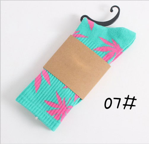 Weed Print Cotton Socks