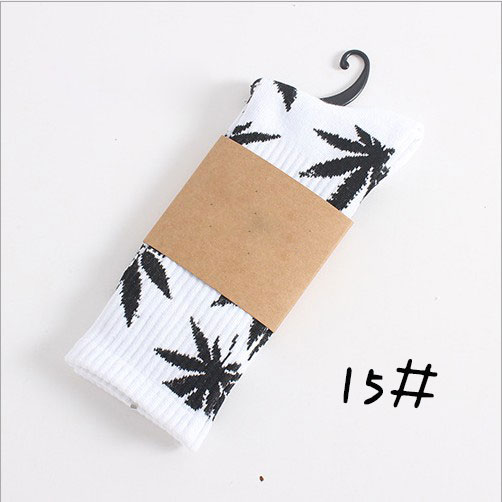 Weed Print Cotton Socks