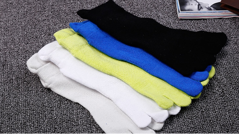 Colorful Short Cotton Five Fingers Socks
