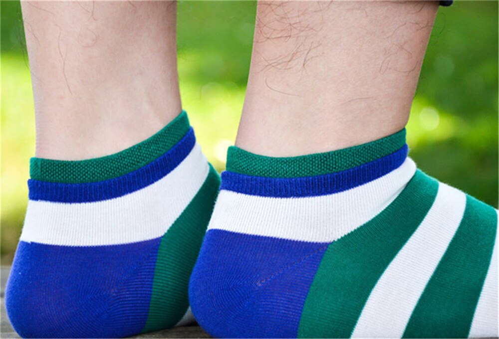 Men's Colorful Stripes Cotton Socks