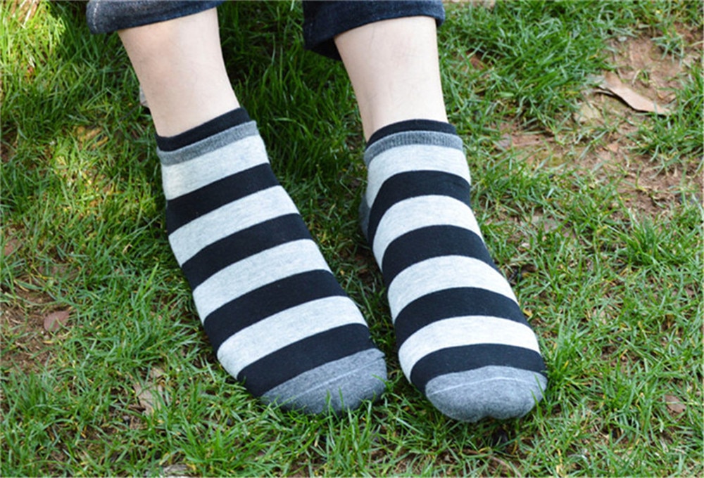 Men's Colorful Stripes Cotton Socks