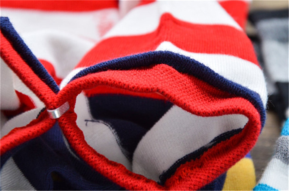 Men's Colorful Stripes Cotton Socks