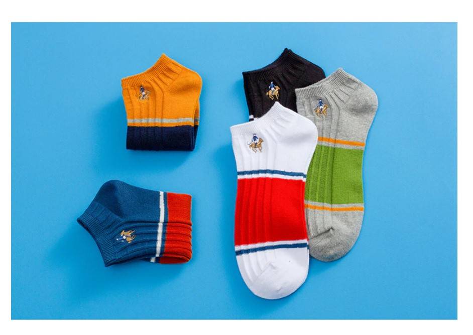 Men's Wide Stripe Bamboo Fiber Socks