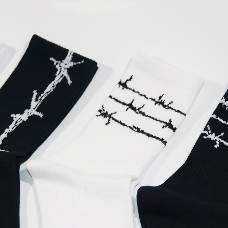 Barbed Wire Socks 4 Pairs Set