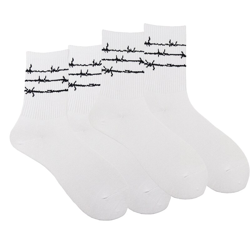 Barbed Wire Socks 4 Pairs Set