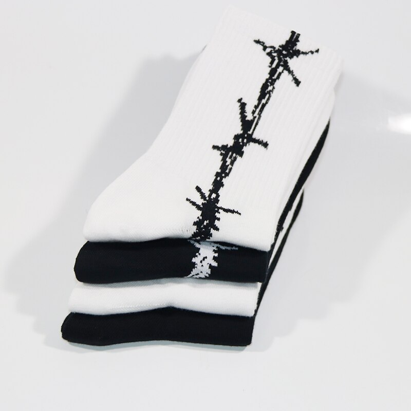 Barbed Wire Socks 4 Pairs Set