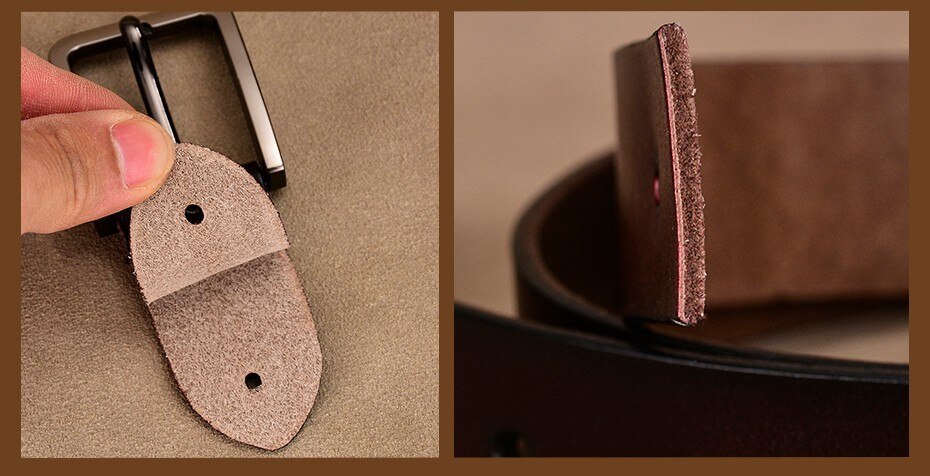 Long Leather Belt for Men