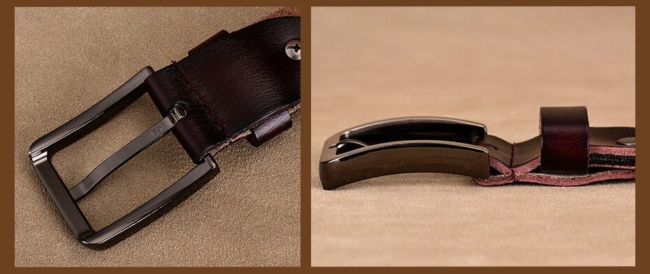 Long Leather Belt for Men