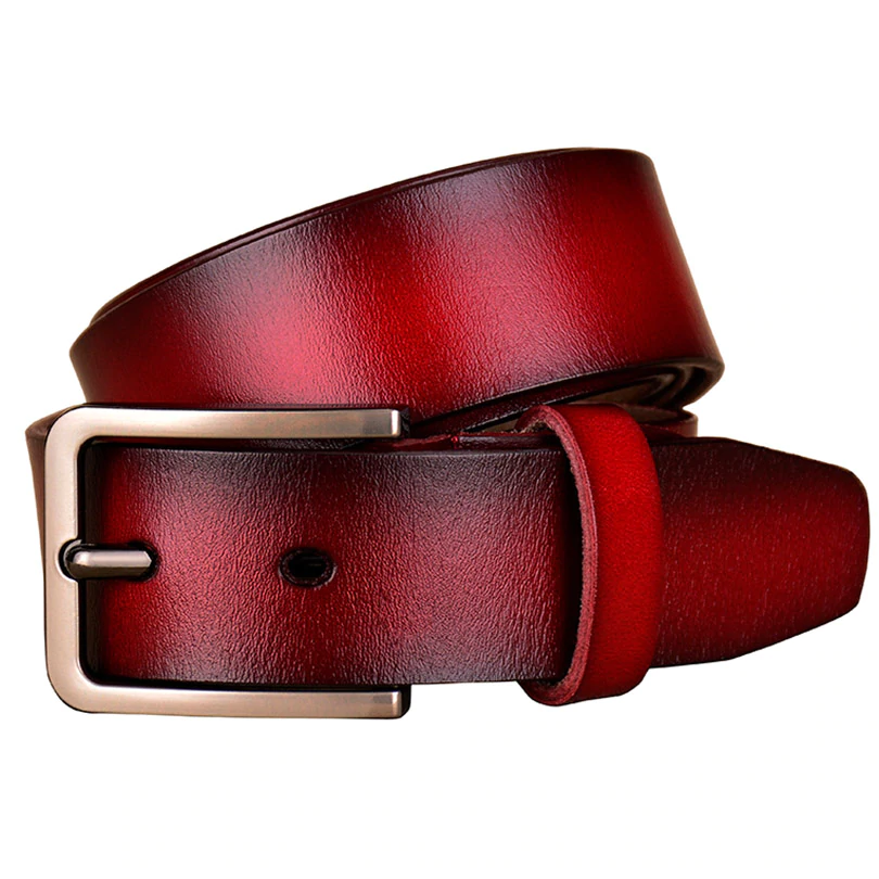 Long Leather Belt for Men