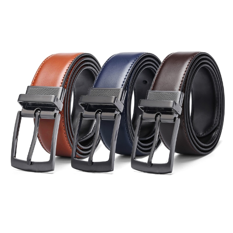 Men's Reversible Leather Belt