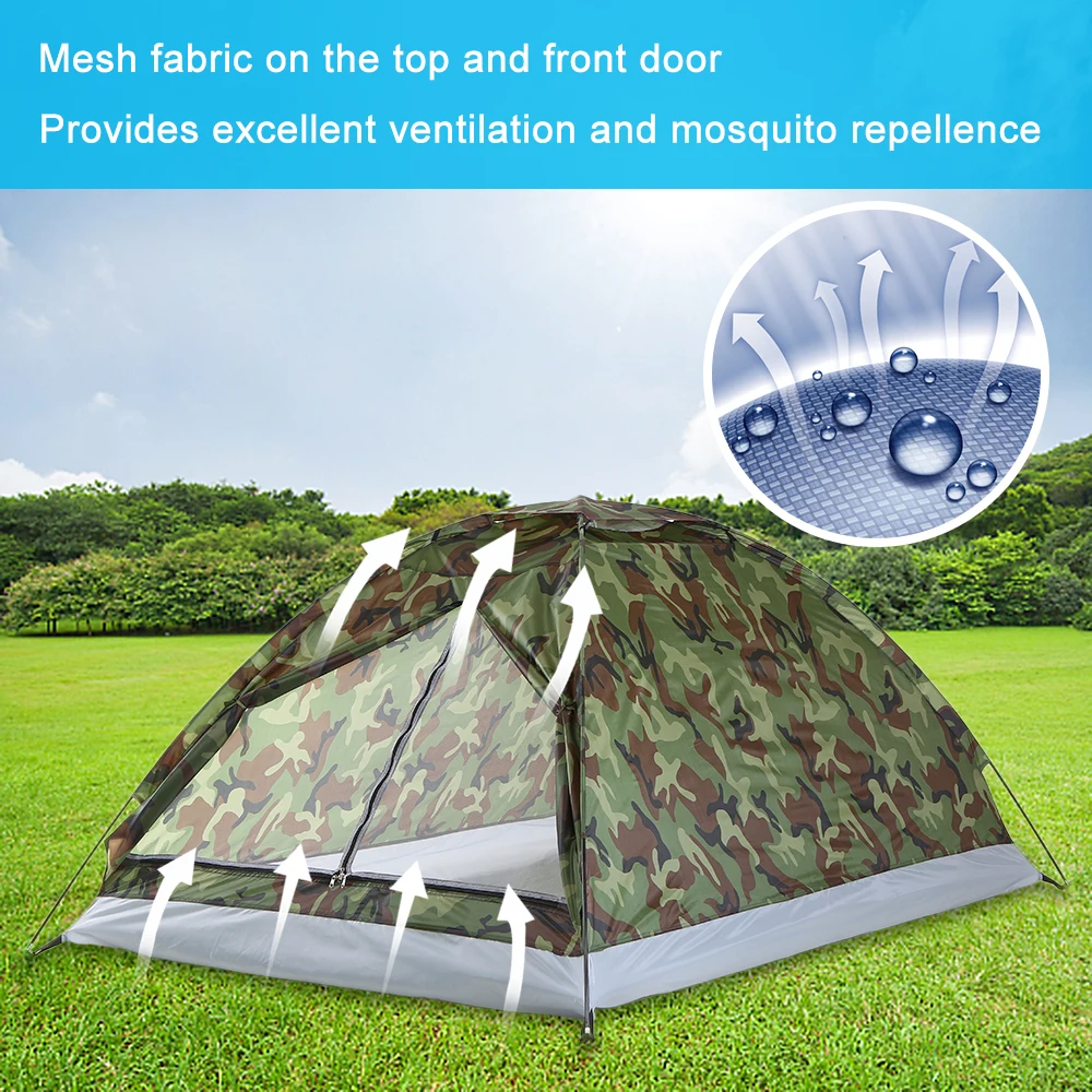 Ultralight Single Layer Water Resistance Camping Tent