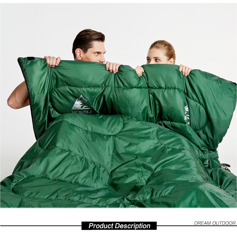 Plaid Detailed Double Sleeping Bag