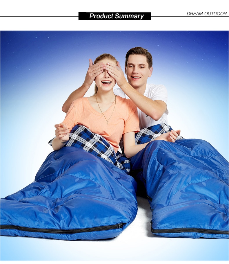 Plaid Detailed Double Sleeping Bag