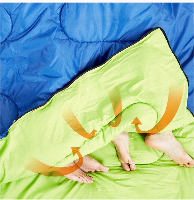 Plaid Detailed Double Sleeping Bag