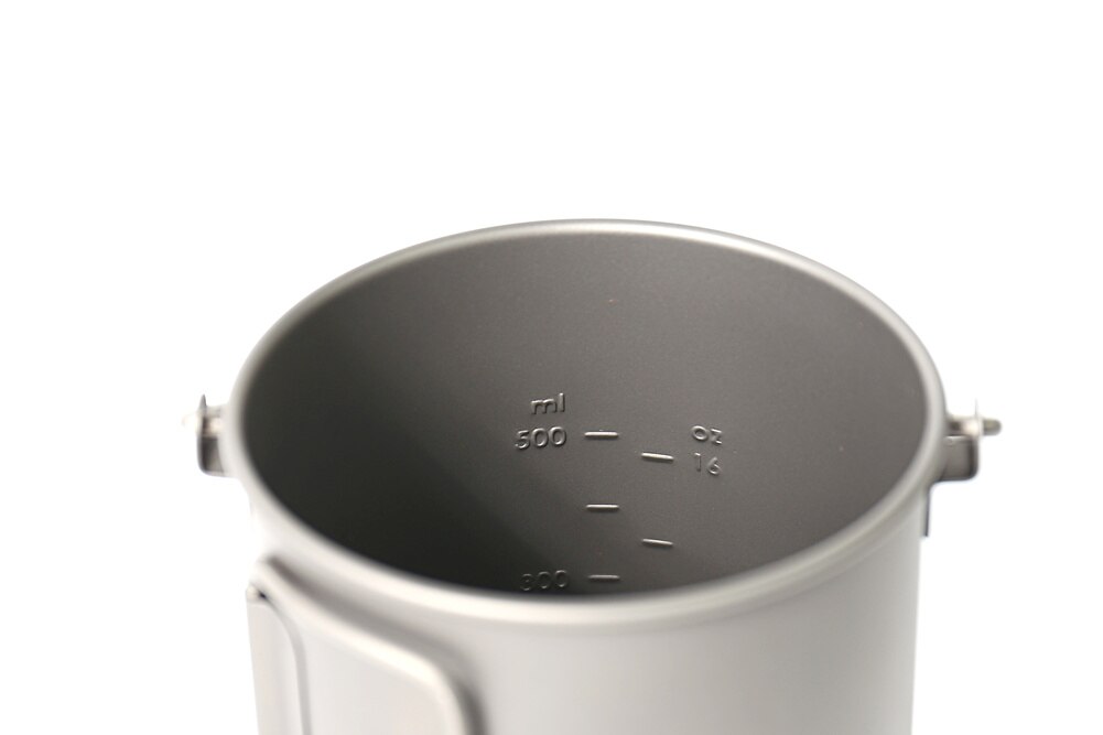 Titanium Camping Pot with Folding Handles