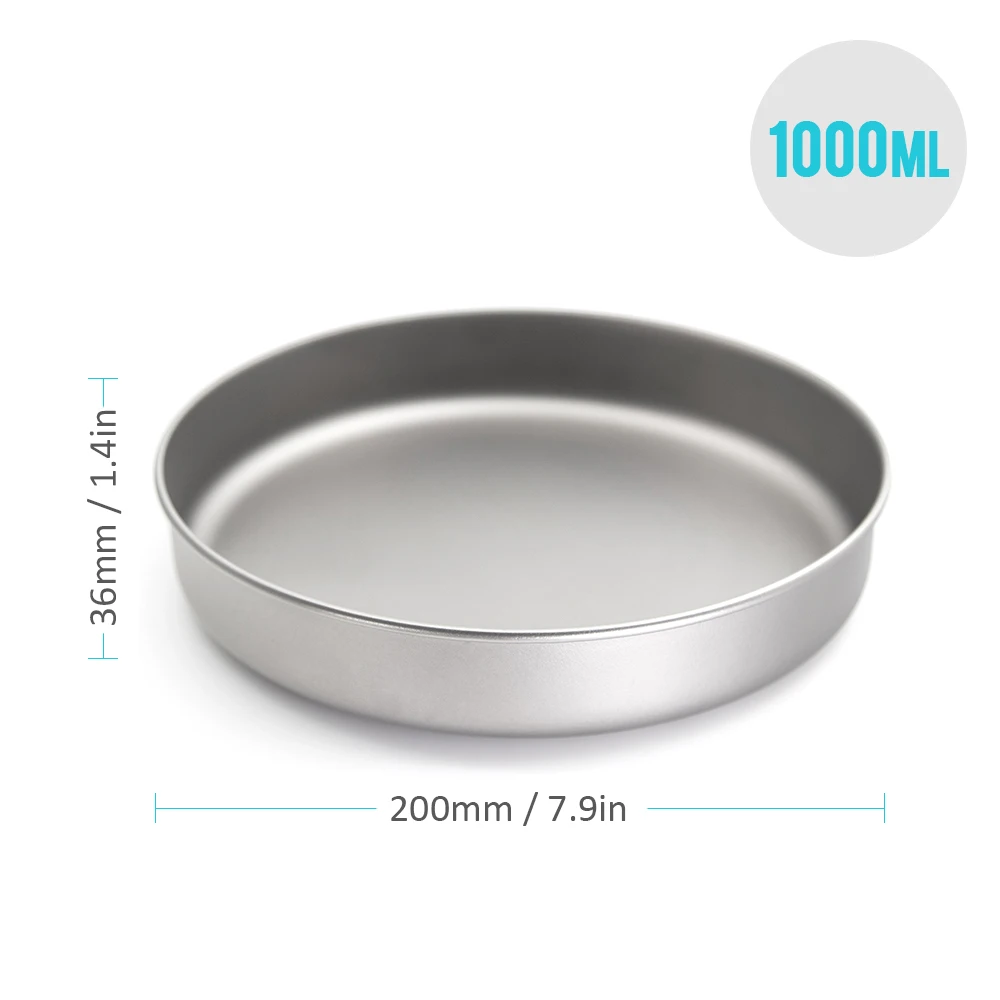 Ultralight Titanium Camping Frying Pan