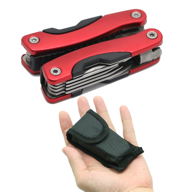 Folding Stainless Steel Multitool with Bag