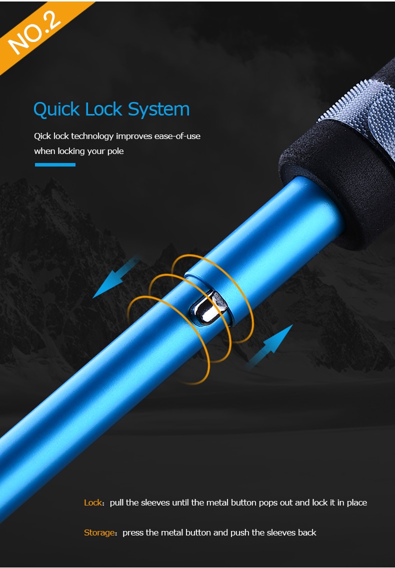 Lightweight, Folding, Collapsible, Trekking Poles