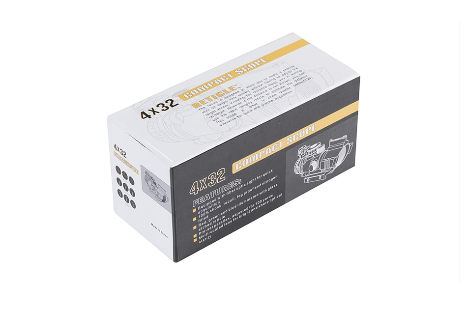 4x32 Fogproof Illuminated Adjustable Riflescope