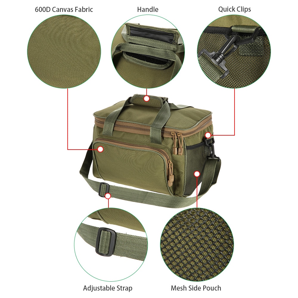 Portable Canvas Fishing Bag