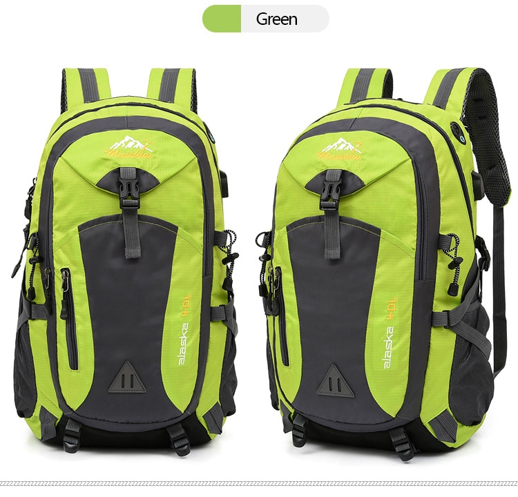 Waterproof Camping Backpack with USB Port