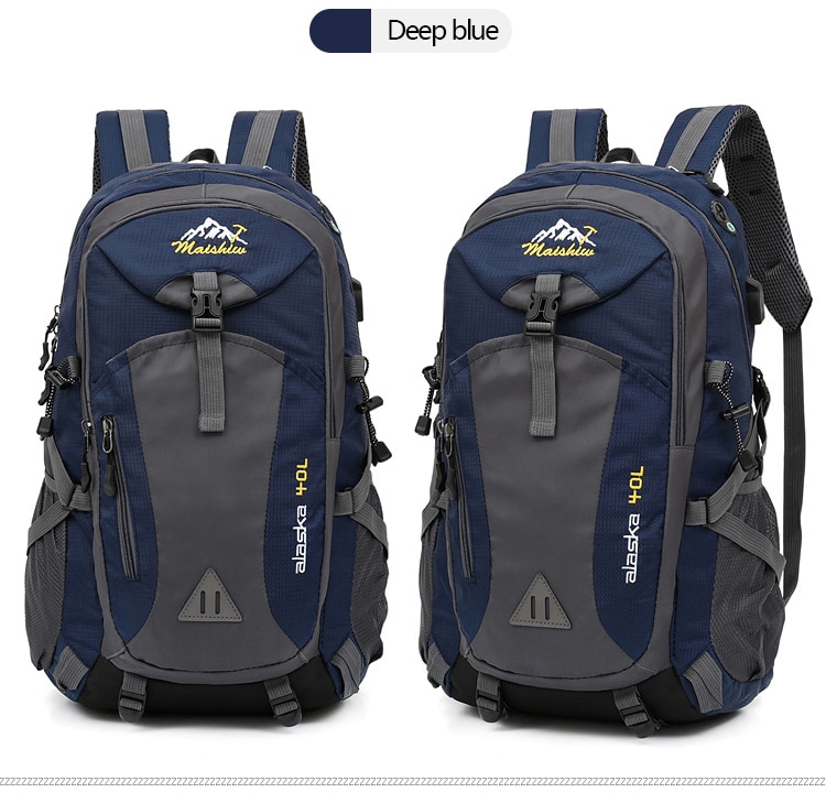 Waterproof Camping Backpack with USB Port