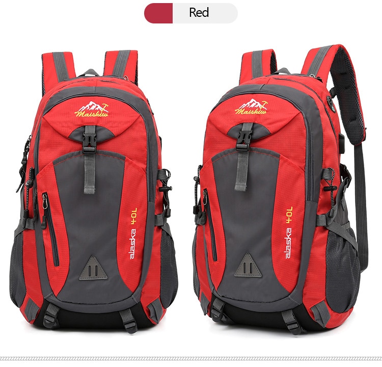 Waterproof Camping Backpack with USB Port