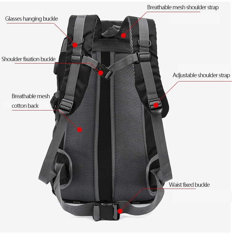 Waterproof Camping Backpack with USB Port