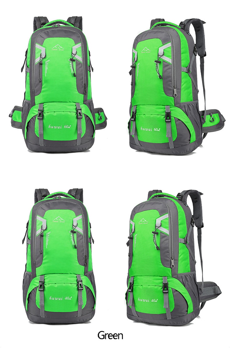 Camping Backpack with Reflective Detail