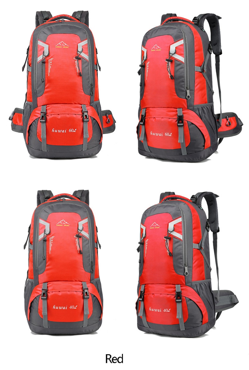 Camping Backpack with Reflective Detail