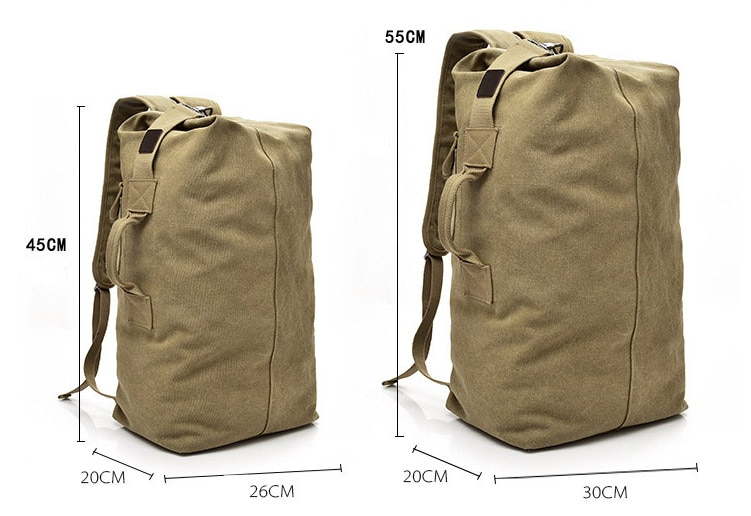 Outdoor Canvas Military Backpacks