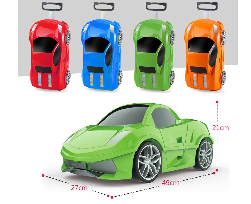 Kid's Car Shaped Luggage Suitcase