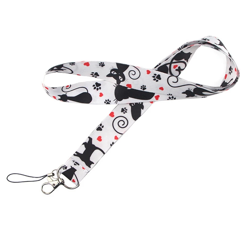 Cat Print Lanyard