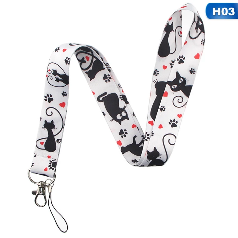 Cat Print Lanyard